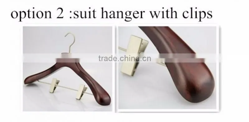 white print logo hangers for clothes fashion wood hangers white custom Printed LOGO Plywood / Laminated wooden clothes Hanger
