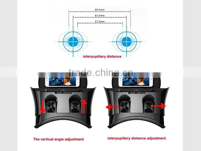 Immersive Feeling In Black 3D Glasses Virtual Real Pro Type 3D Glasses