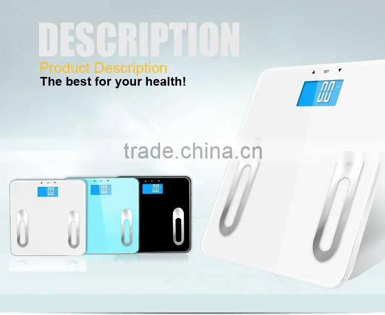 Bluetooth Body Fat analyze scale, body compositon smart scale Bluetooth function