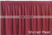 Premium quality white round table skirt
