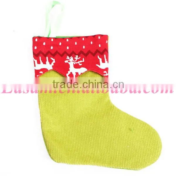 Christmas gift bag large flannelette christmas stockings wholesale
