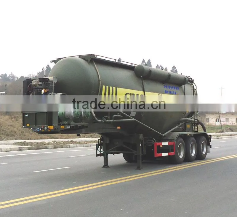 CIMC cement bulk tanker semi trailer/bulk cement tanker for Vietnam