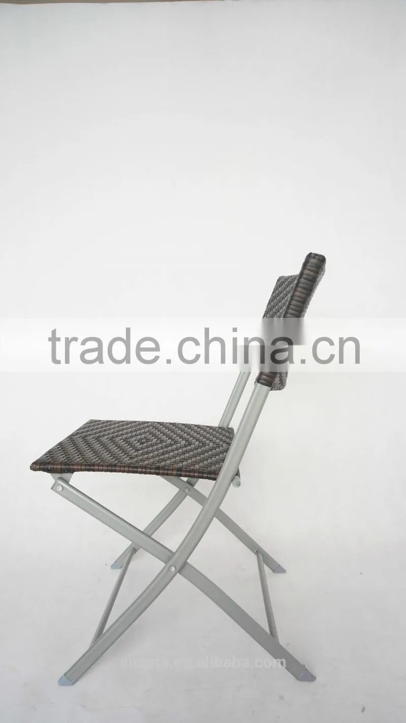 portable folding wicker chair for cafe