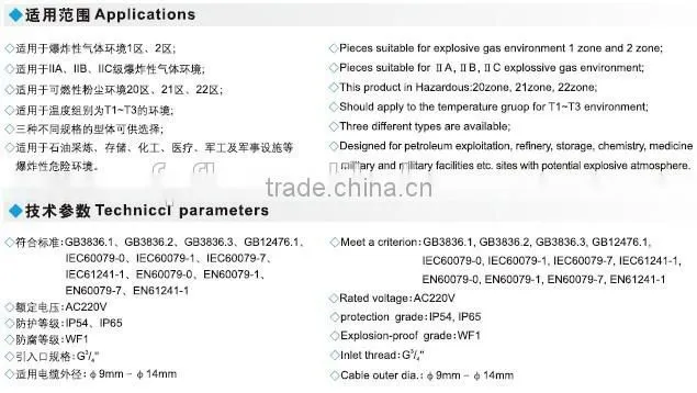 BAT52 BAT53 high power explosion proof projecting lamp