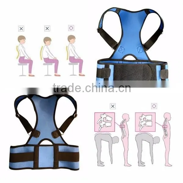 magnetic lumbar support back spine corrector