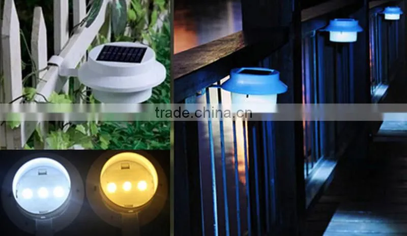 NEW Solar Powered Wall Pathway Lighting / Fence Gutter Outdoor Solar Garden Yard LED Light