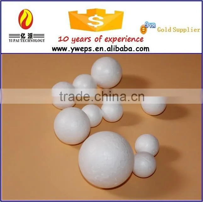 Yiwu YiPai white expanded polystyrene balls/Soft foam balls