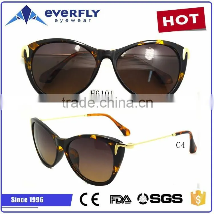 hot sale high quality fashion TR90 metal ladies sunglasses for women