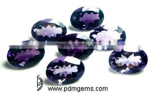 Amethyst Gemstone Oval Cut Faceted Lot For Gold Necklace From Wholesaler