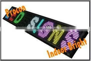 P16 red color outdoor led display sign for car park bus station