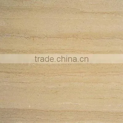 Imported Stone Beige Color Wood Vein Good Quality Serpeggiante Marble Tile