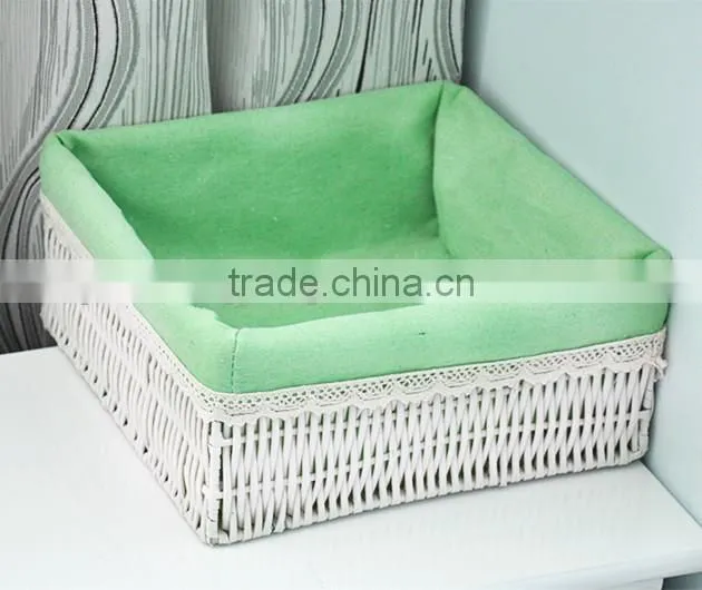 Beautiful cheap and useful PVC woven storage baskets with different colors