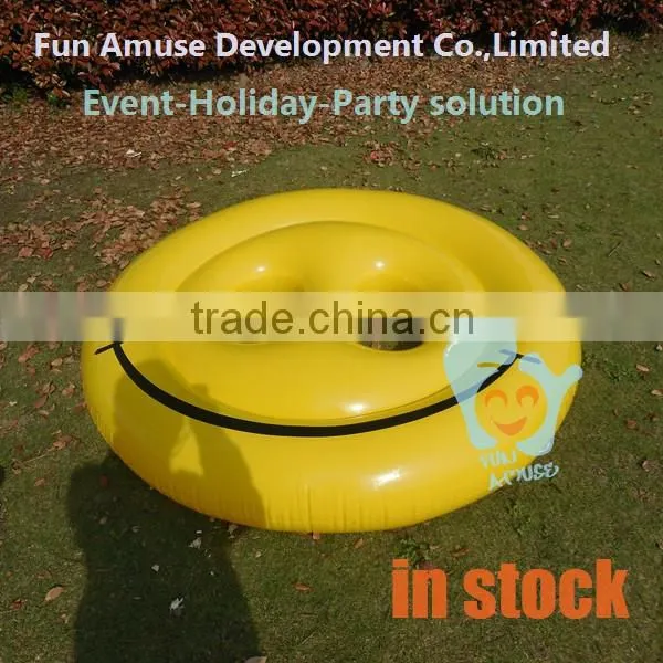cheap pvc inflatable emoji pool float for sale