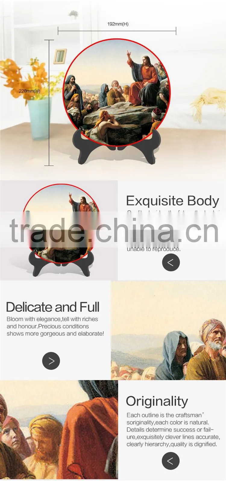 Wholesale Handmade Religious christian activated carbon Crafts supplies dropship