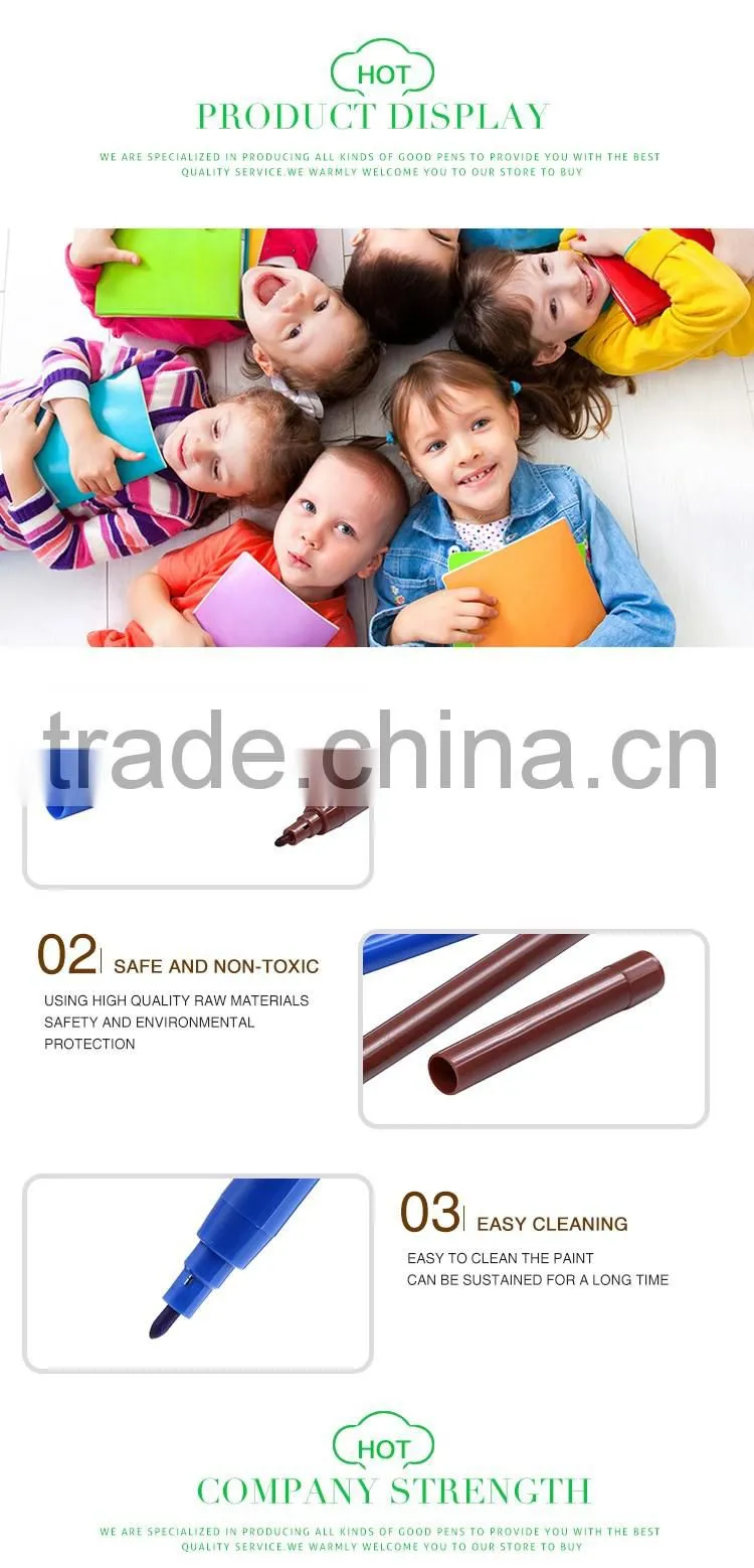 Fashionable water based ink non-toxic water color pen
