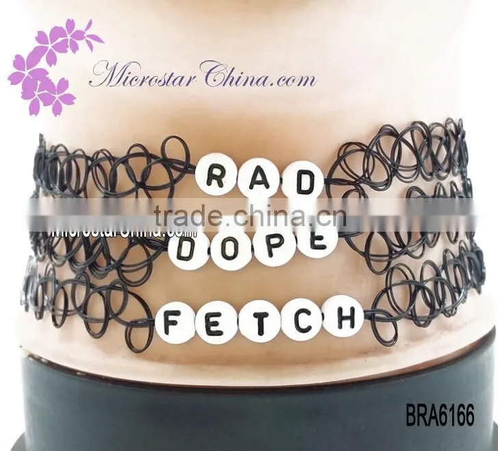 IN STOCK Vintage Silver Black Real Leather Cord Charm Simple Choker Necklace