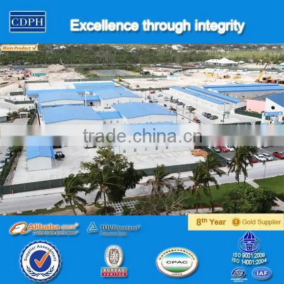low cost light steel frame warehouse with eps panel for sale