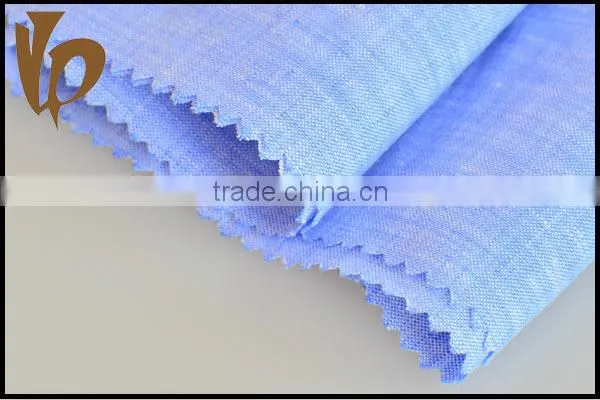 High quality100% linen yarn dyed fabric supplier in Shaoxing