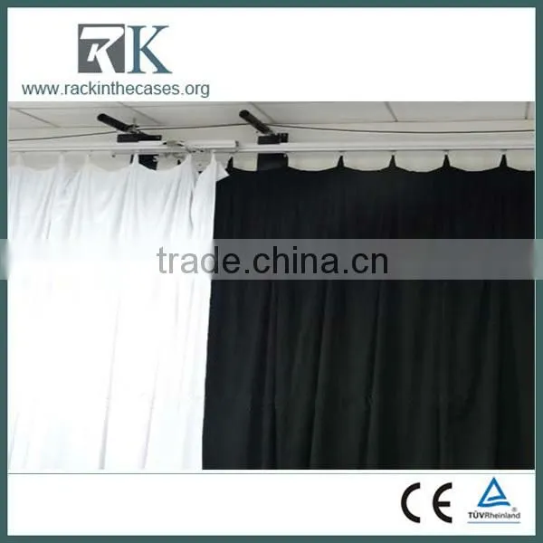 Trade Show Use Motorized wireless electric curtain electric curtain track