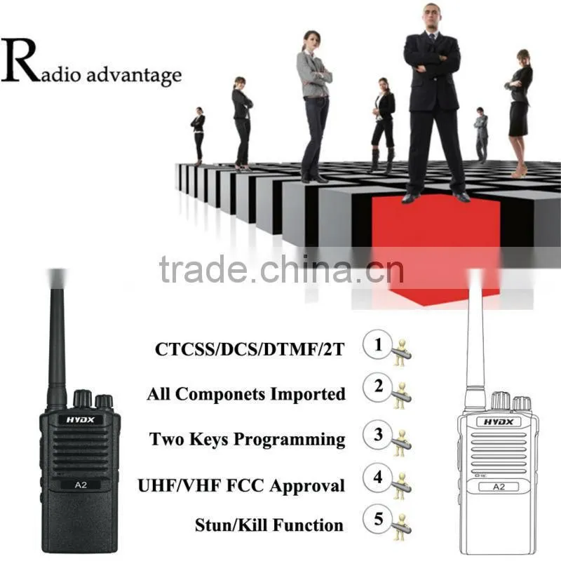 HYDX-A2 two way radio come with programming software and cables