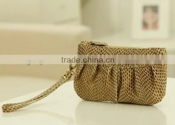 Hot selling snake skin evening bags handbag chain clutch bag