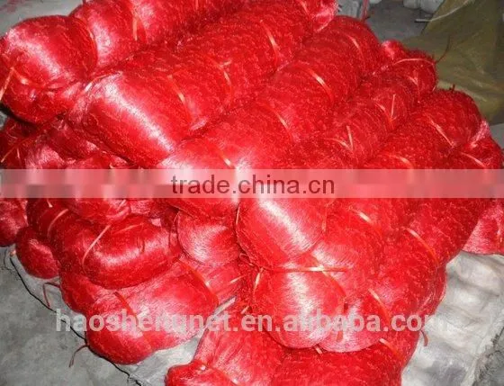 Red nylon mon top quality fishing nets