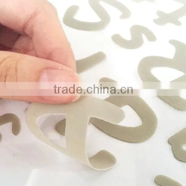 Custom color letter wall sticker high quality child letter sticker self-adhesive fashion letter sticker sheet