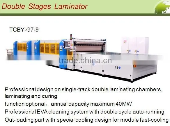 Double-Stage Solar panel laminator annual capacity 50MW