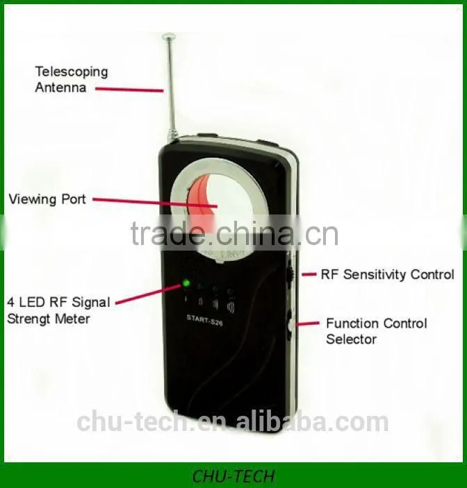 Strength Signal Audible Alarm Bug and Camera Detector