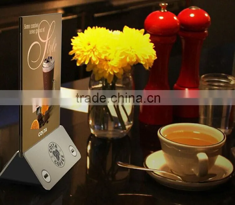 2016 Advertising Portable Power Bank 20000Mah,Mobile Power Bank 10000Mah,Menu Holder Restaurant Power Bank Charger