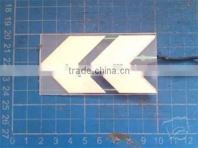 6.3cm wide by 10.7cm EL Arrows backlight el Arrows panel with wires and connectors attached