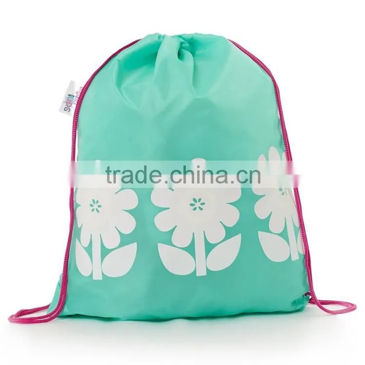 Promotional 190T polyester shoes drawstring bag