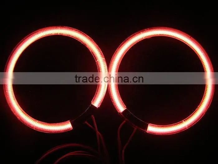 Yellow CCFL Angel Eye for Cars, Full Circle Headlight Universal Halo Rings
