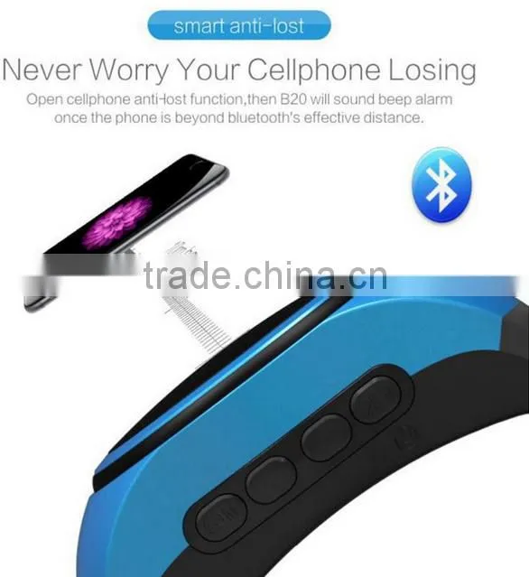 B20 Bluetooth Sports Music Watch Portable Mini Watch Bluetooth 2.1+EDR Sport Speaker TF Card FM Audio Radio Speakers