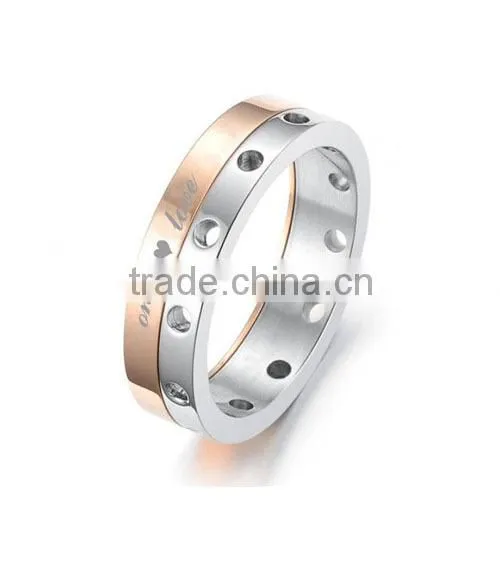 Stainless Steel Polished hot sell LOVE Ring