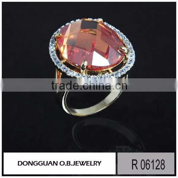 Newest fashion simple gold ring designs/brass jewelry ring supply