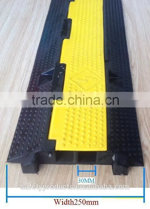 2 channel flexible rubber cable protector