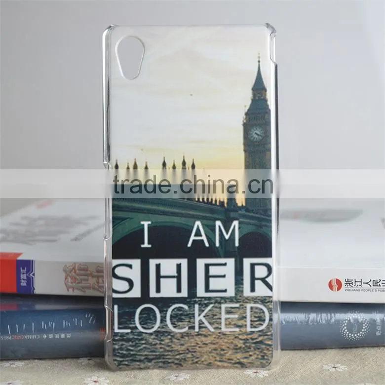High Quality 3D Color Printing Protective PC /TPU Phone Case for Sony M4