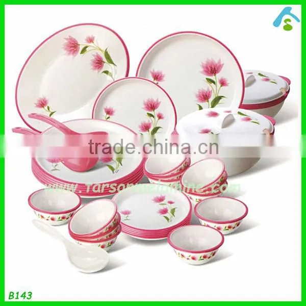 whole print melamine dinner set