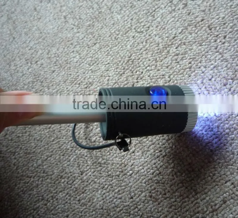 Arc42''*8Ribs Hand Open 3 Foldable Umbrella With Led Torch Handle OKLED017