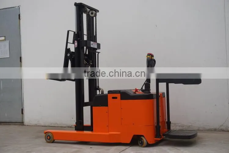 new 2.0ton electric narrow aisle reach stacker