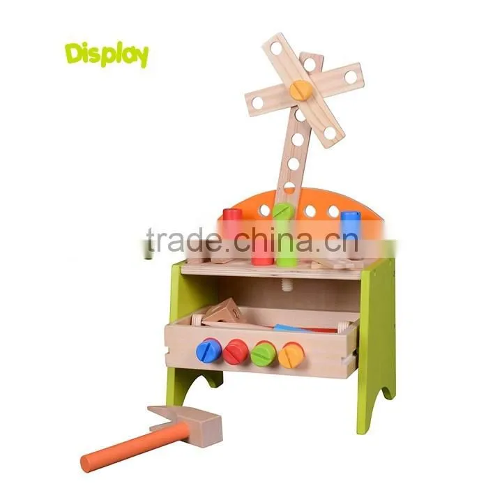Wooden Assembly Toy Toy Tool Set Workbench