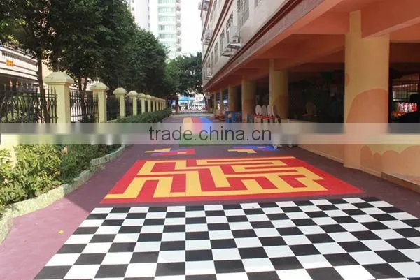 Eco-friendly Anti-slip/Anti-agging/Waterproof plastic suspended plastic modular interlocking flooring tiles for kindergarten