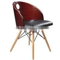 HY 3014 White Color High Quality Plywood Restaurant Chair with Tube Legs
