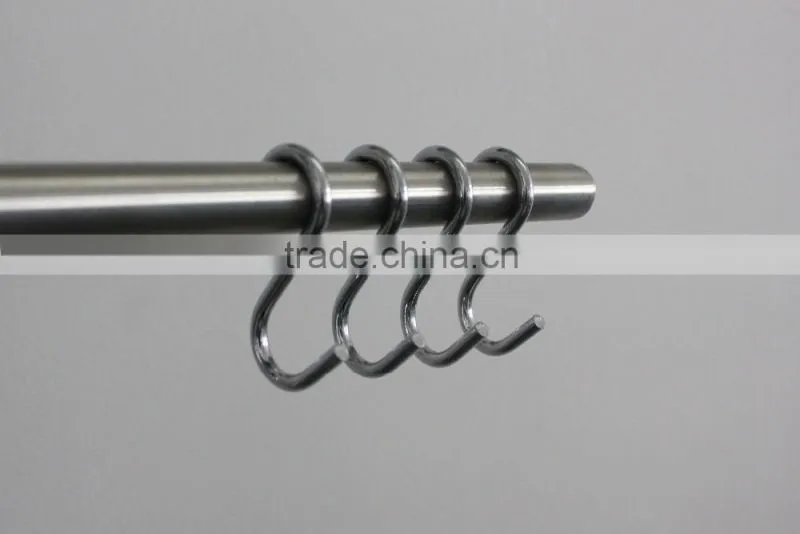 Multifunctional metal wire S hook for hanging clothes bags