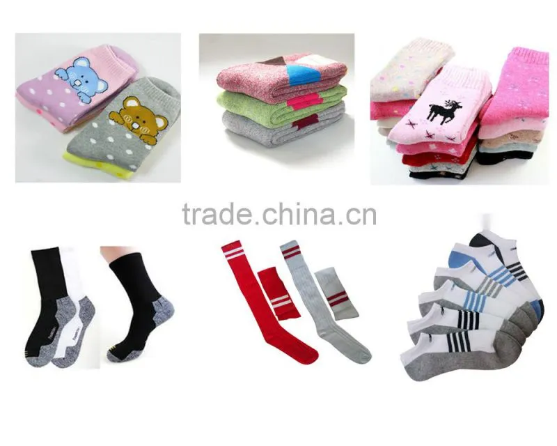 3.75 inch 6F computerized pile and flat double-use socks knitting machine
