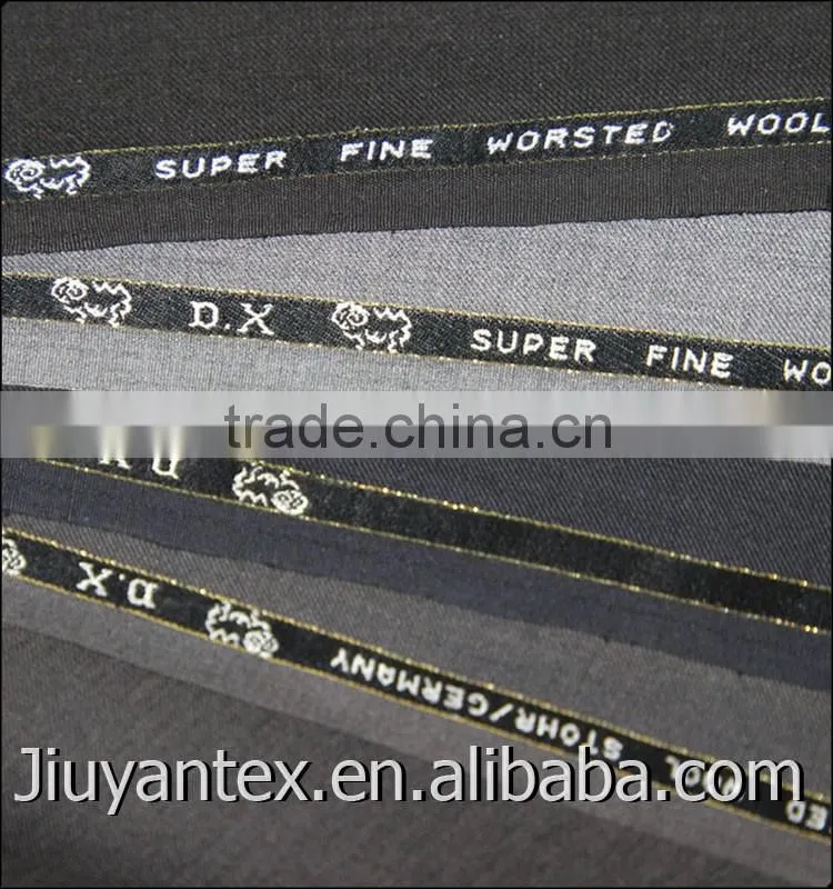 High quality trw twill plain dyed super fine worsted wool men suiting Germany swallowtail textile fabric China manufacturer