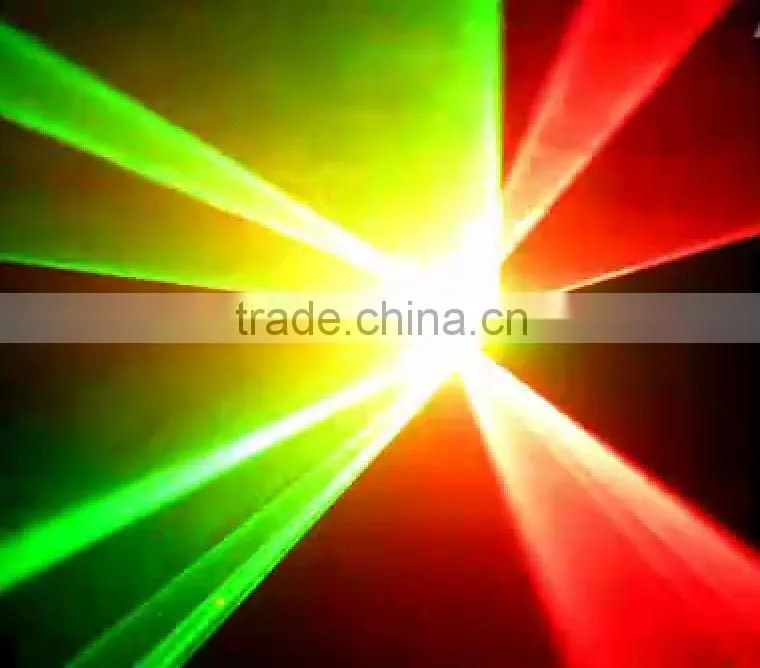 Double head red green laser light system