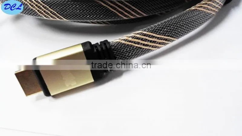 Flat HDMI cable with double nylon net 30FT