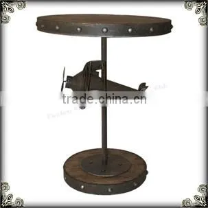Top-quality rustic helicopter coffee table